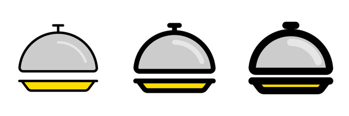 Editable food cover, serving vector icon. Food, restaurant. Part of a big icon set family. Perfect for web and app interfaces, presentations, infographics, etc