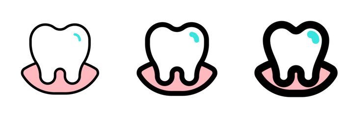Editable tooth vector icon. Dentistry, healthcare, medical. Part of a big icon set family. Perfect for web and app interfaces, presentations, infographics, etc