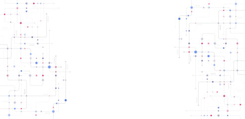 Digital technology background. Concept with technology line. Circuit board background technology