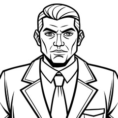 professional bodyguard silhouette illustrations