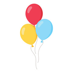 Balloon icon isolated on white background