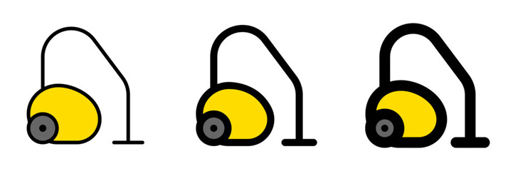Naklejka premium Editable vacuum cleaner vector icon. Part of a big icon set family. Perfect for web and app interfaces, presentations, infographics, etc