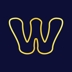 Creative Abstract W Letter Design