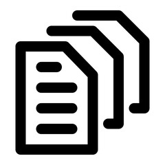 file, data, paper, web services, internet outline icon