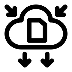 ftp, internet protocol, cloud, web services, internet outline icon