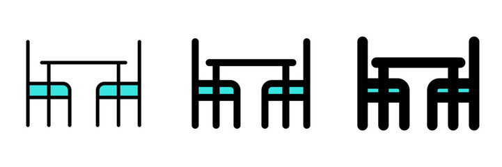 Editable dining room vector icon. Part of a big icon set family. Perfect for web and app interfaces, presentations, infographics, etc