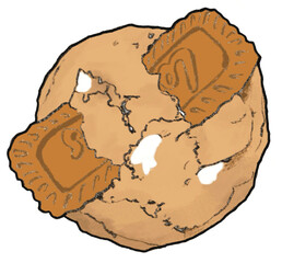 Roasted macadamia chewy cookies