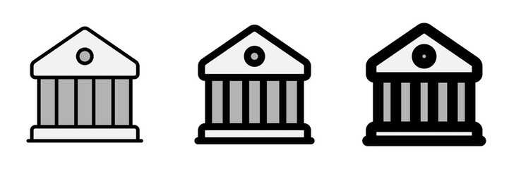 Editable bank, museum, library vector icon. Part of a big icon set family. Perfect for web and app interfaces, presentations, infographics, etc