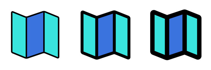 Editable map vector icon. Map, location, navigation. Part of a big icon set family. Perfect for web and app interfaces, presentations, infographics, etc