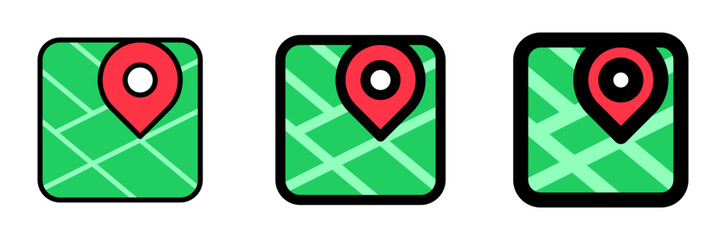 Editable navigation app vector icon. Map, location, navigation. Part of a big icon set family. Perfect for web and app interfaces, presentations, infographics, etc