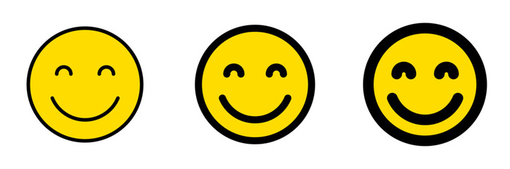 Editable friendly, smiling face vector icon. Part of a big icon set family. Perfect for web and app interfaces, presentations, infographics, etc