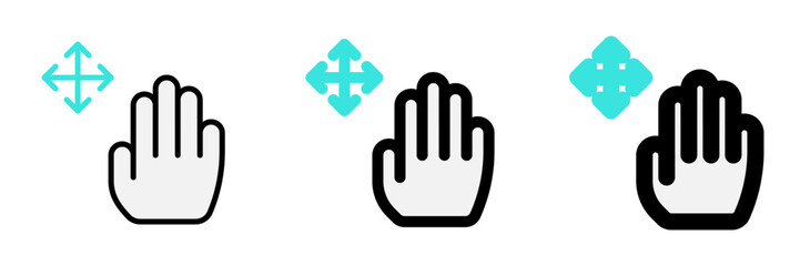 Editable hand move vector icon. Part of a big icon set family. Perfect for web and app interfaces, presentations, infographics, etc