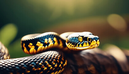 Obraz premium close up of a python