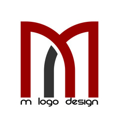 Print creative modern color full   m logo design