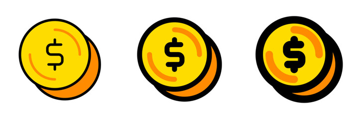 Editable coin change vector icon. Part of a big icon set family. Finance, business, investment, accounting. Perfect for web and app interfaces, presentations, infographics, etc