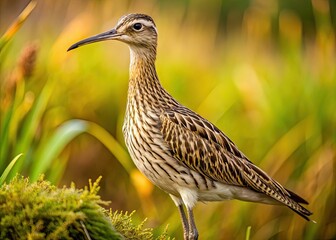 A Ground-Dwelling Bird With A Long Neck, Small Head, And Mottled Brown Plumage In A Natural Habitat.