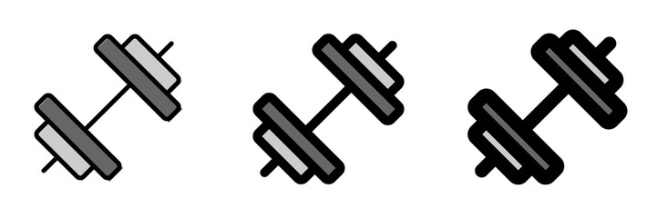 Editable dumbbell vector icon. Part of a big icon set family. Perfect for web and app interfaces, presentations, infographics, etc