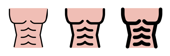 Editable muscular body vector icon. Part of a big icon set family. Perfect for web and app interfaces, presentations, infographics, etc