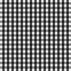 Plaid tartan in white and black color seamless pattern background 