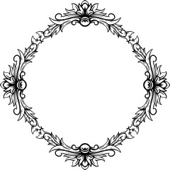 frame border vintage with a floral design