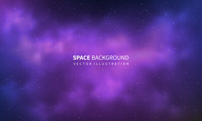 Obraz premium Sky galaxy cloud nebula stars dark night universe milky way cosmos vector