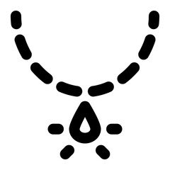 necklace, jewelry, women, fashion, female, lifestyle, accessories outline icon