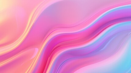 Fototapeta premium Vibrant Futuristic Gradient, A sleek and modern design featuring a colorful gradient, perfect for digital banners, showcasing a dynamic and abstract aesthetic.