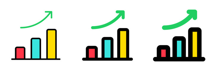 Editable bar chart, investment profit vector icon. Part of a big icon set family. Perfect for web and app interfaces, presentations, infographics, etc