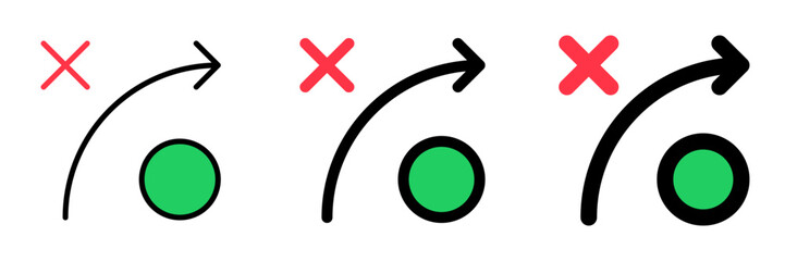 Fototapeta premium Editable strategy arrow vector icon. Part of a big icon set family. Perfect for web and app interfaces, presentations, infographics, etc