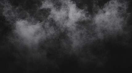 A dramatic veil of smoke swirling gracefully on a dark backdrop.