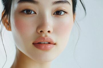Naklejka premium Close up portrait of a woman