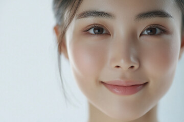 Naklejka premium Close up portrait of a woman