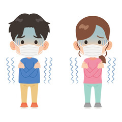 寒気　男女セット　マスク