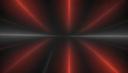 Abstract red and black symmetrical background with a light line in the center.