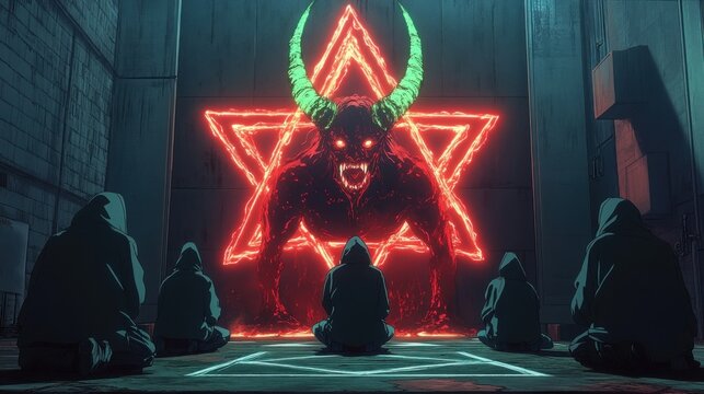 Satan cult and demon