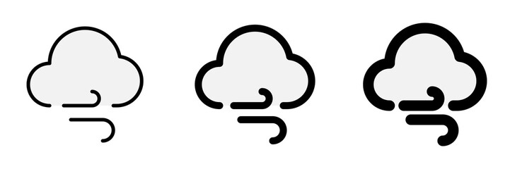 Editable windy cloud vector icon. Part of a big icon set family. Perfect for web and app interfaces, presentations, infographics, etc