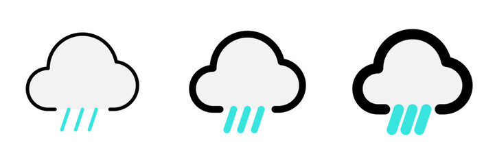 Editable rain, sleet, hail fall vector icon. Part of a big icon set family. Perfect for web and app interfaces, presentations, infographics, etc