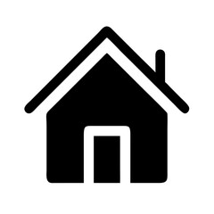 Fototapeta premium home icon silhouette vector