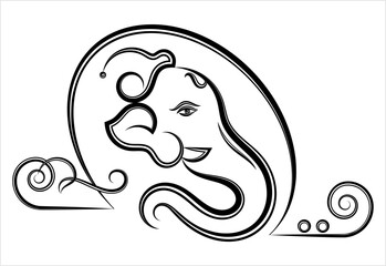 Obraz premium Ganesha The Lord Of Wisdom M_2209006