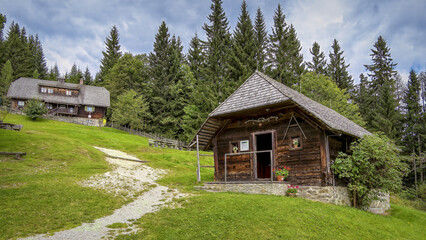 wooden house in the mountains, Waldheimat, Styria, Austria, Europe, August 2024