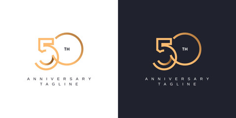 50 years anniversary template design