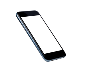 current smartphones with blank screens that float apart