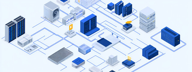 Fototapeta premium Digital Infrastructure Overview