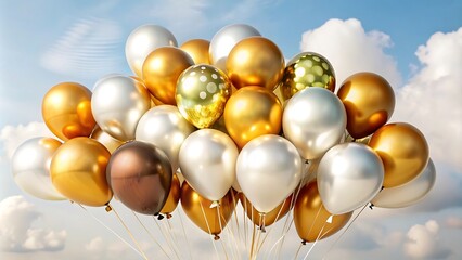 Colorful Balloons in Soft Background