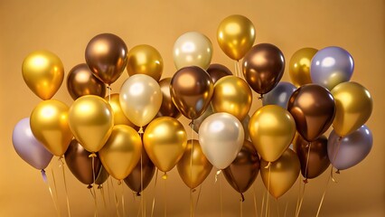 Colorful Balloons in Soft Background