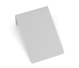 Blank stand for payment QR code for mobile phone, QR code payment, e-wallet, digital payment without money, cashless payment technology label 3d illustration.