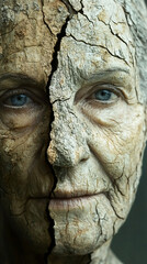 As we age, our outer appearance may change, but our inner self continues to mature and deepen, reflecting the growth of wisdom and experience over time.