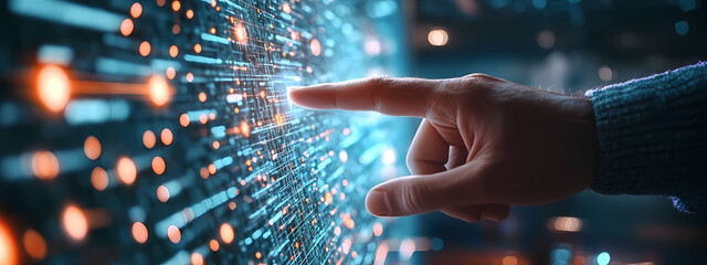 Fototapeta premium Tech Innovation Gesture