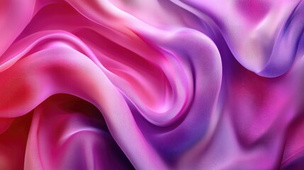 Obraz premium An abstract background with flowing, colorful cloth creating a sense of motion and fluidity, with soft, graceful curves.