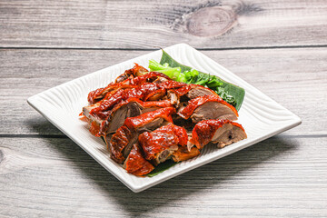Asian cuisine - roasted duck with skin